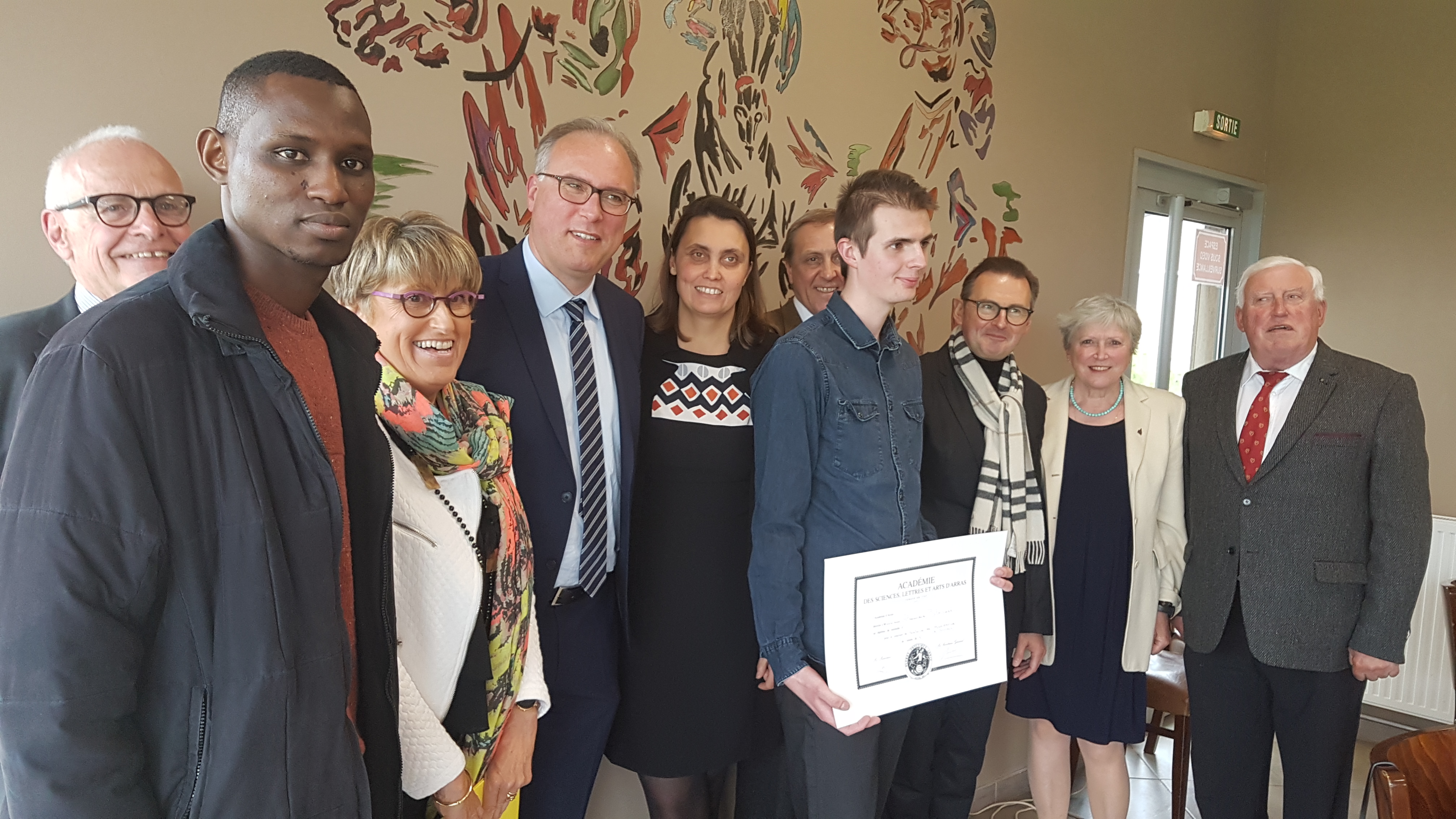 La remise des prix lors de la séance solennelle de mai 2019